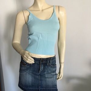 Vintage Blue express tank top with adjustable straps